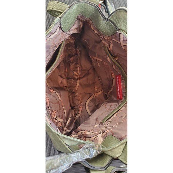 Montana West Women Olive Green Studded Hobo Shoulder Bag Purse MWC 128GN - Picture 8 of 8